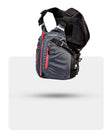Stohlquist gray and coral kayaking life jacket with front zip and adjustable straps