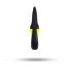 Stohlquist Squeeze Lock buckle in black and yellow against a white background