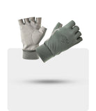 Stohlquist sun gloves in grey and olive green for paddling and water sports.
